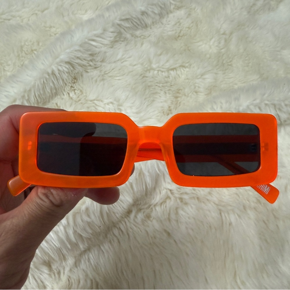 CHIMI
Neon Hazard Rectangular Sunglasses In Orange - Picture 2 of 6
